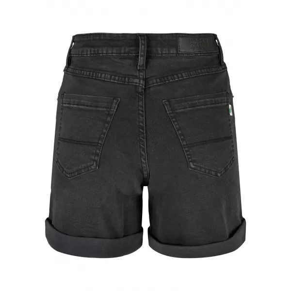  Damenshorts URBAN CLASSICS TB4796 SCHWARZ GEWASCHEN 