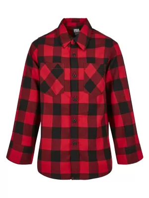 Hemd URBAN CLASSICS UCK297 SCHWARZ/ROT