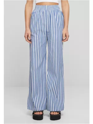 Damenhosen URBAN CLASSICS TB6844 WEIß/BLAU
