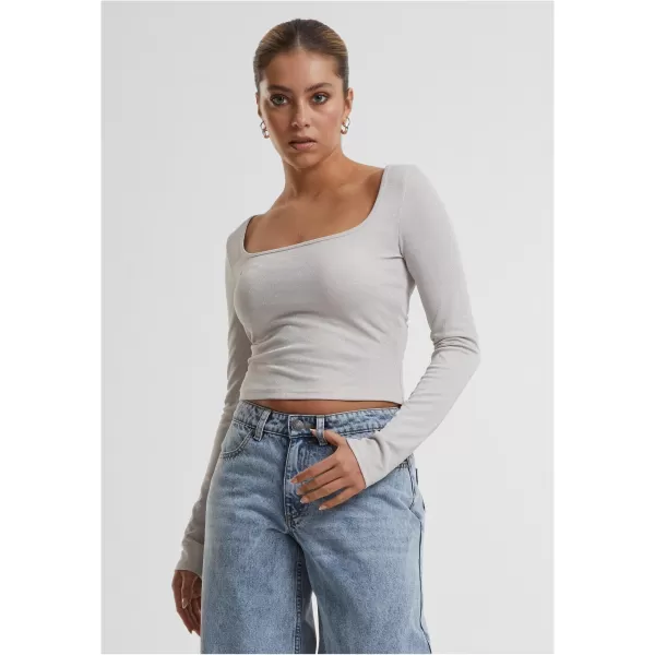  Damen-T-Shirt URBAN CLASSICS TB6996 WEIß/SAND 