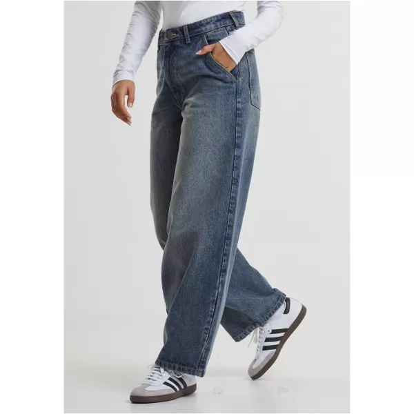  Damen URBAN CLASSICS TB7099 NEUES DUNKELBLAU GEWASCHEN 