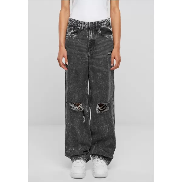  Damenhosen URBAN CLASSICS TB6155 SCHWARZKOHLE GEWASCHEN 