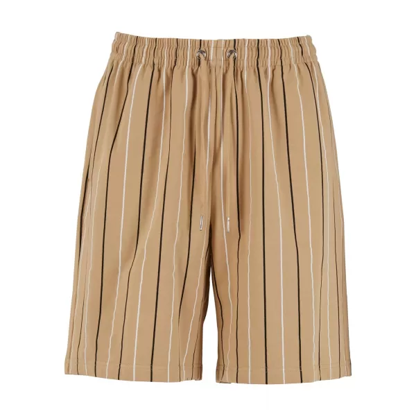  Shorts URBAN CLASSICS TB7314 UNION BEIGE/WEIß/SCHWARZ 