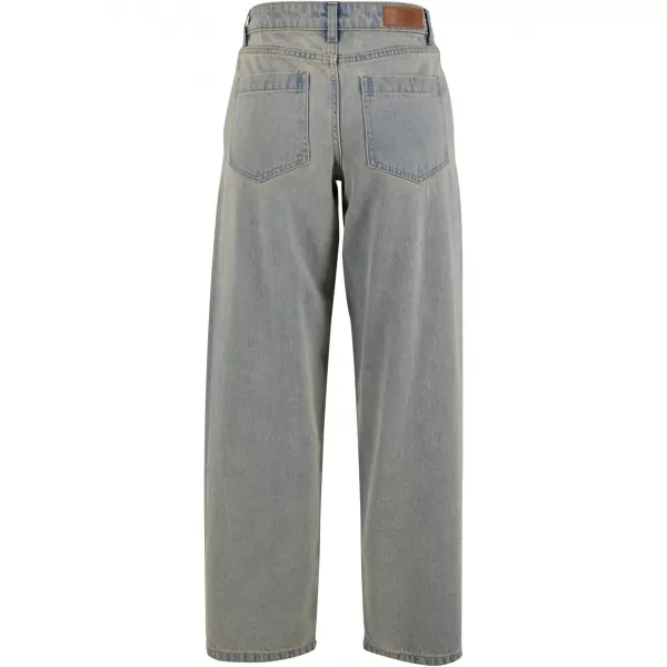  Damenjeans URBAN CLASSICS TB7127 NEU, HELLBLAU, VERSCHMUTZT GEWASCHEN 