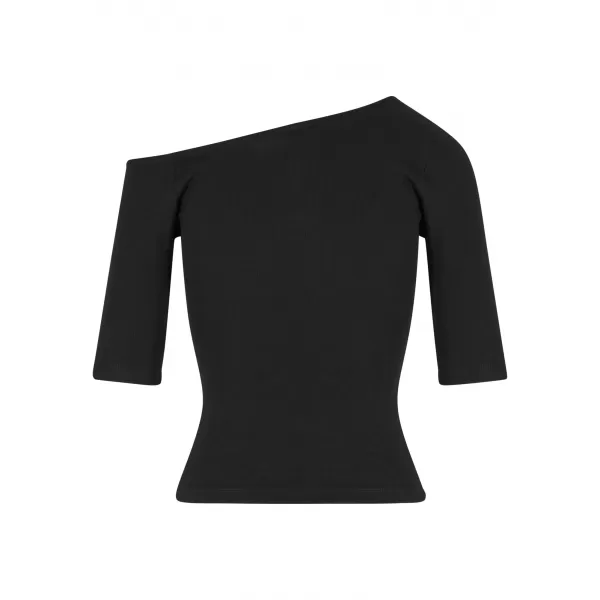  Damen-T-Shirt URBAN CLASSICS TB7096 SCHWARZ 