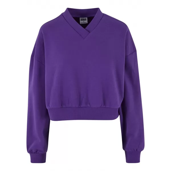  Damen Sweatshirt URBAN CLASSICS TB6090 ECHTES VIOLETT 