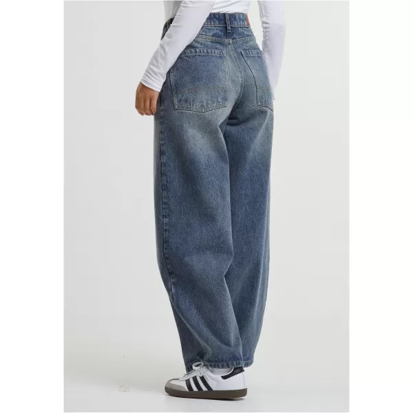  Damen URBAN CLASSICS TB7099 NEUES DUNKELBLAU GEWASCHEN 