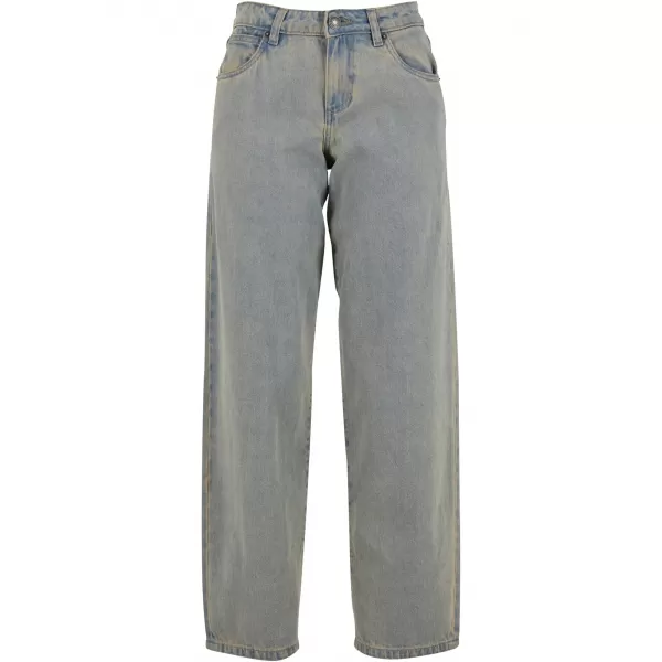  Damenjeans URBAN CLASSICS TB7127 NEU, HELLBLAU, VERSCHMUTZT GEWASCHEN 