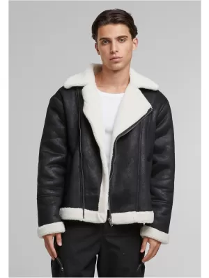 Jacke URBAN CLASSICS TB7048 SCHWARZ/WEIßER SAND