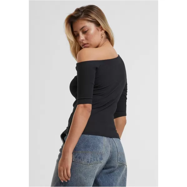  Damen-T-Shirt URBAN CLASSICS TB7096 SCHWARZ 