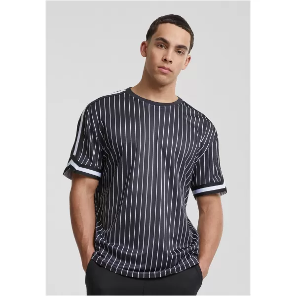  Hemd URBAN CLASSICS TB6680 SCHWARZ/WEIß 