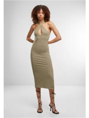 Kleid URBAN CLASSICS TB7499 BLASSE OLIVE