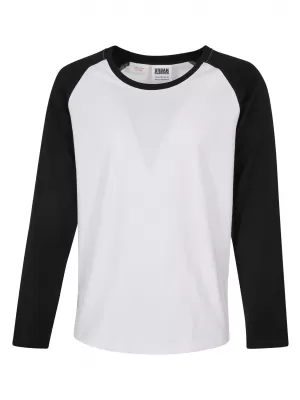 Kinder-T-Shirt URBAN CLASSICS UCK4539 WEIß/SCHWARZ