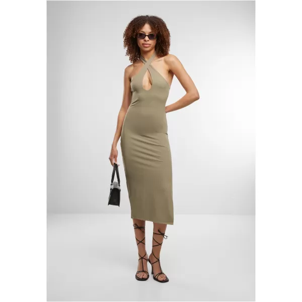 Kleid URBAN CLASSICS TB7499 BLASSE OLIVE 