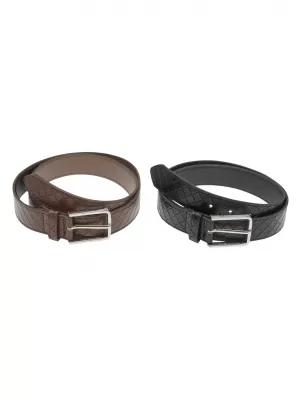 Herrengürtel URBAN CLASSICS TB7217A SCHWARZ/SILBER/BRAUN/SILBER