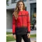 Frauen -Sweatshirt bei Reißverschlussprämie ALTISPORT VOJ/ALW023MI02 ROT