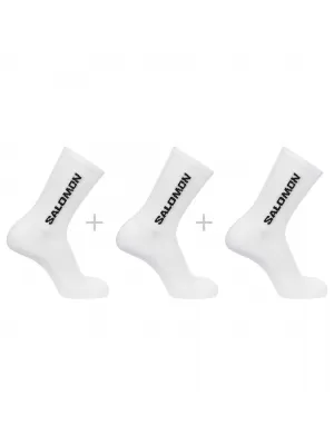 Socken SALOMON EVERYDAY CREW 3-PACK LC2086000 WEIß/WEIß/WEIß
