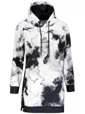 Funktionaler Sweatshirt -Prämie von Frauen ALTISPORT VOJ/ALW066MI03 WEIß -UND -SCHWARZ