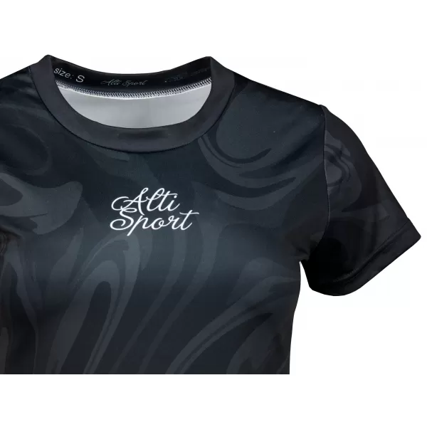  Frauenfunktional T -Shirt Premium ALTISPORT VOJ/ALW072TR01 SCHWARZ 