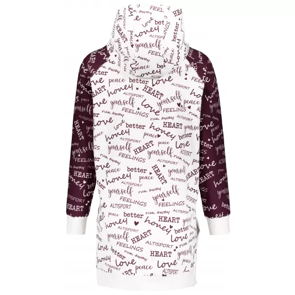  Funktionaler Sweatshirt -Prämie von Frauen ALTISPORT VOJ/ALW067MI03 BURGUND 