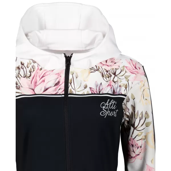  Frauen -Sweatshirt bei Reißverschlussprämie ALTISPORT VOJ/ALW008MI02 SCHWARZ 