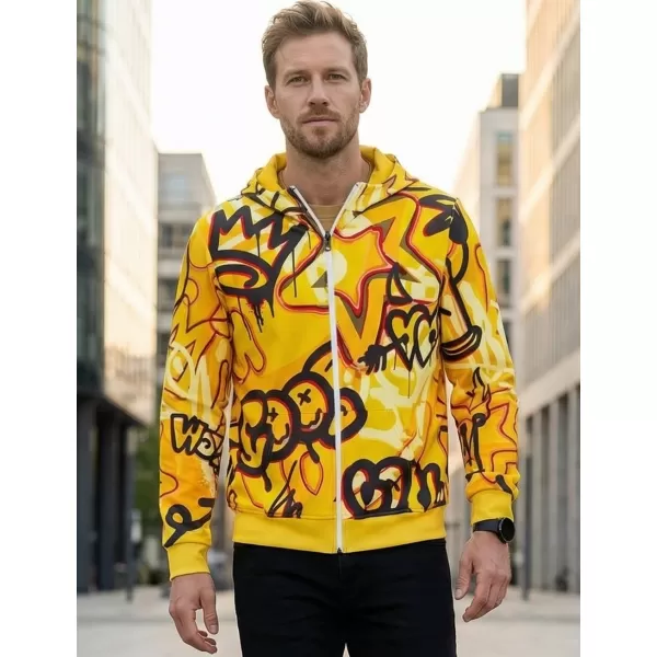  Herren -Sweatshirt auf Reißverschlussprämie ALTISPORT VOJ/ALM054MI02 BERNSTEIN 