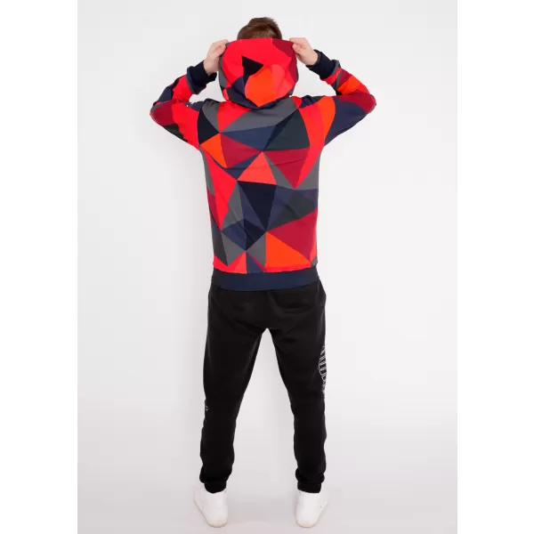  Herren -Sweatshirt auf Reißverschlussprämie ALTISPORT VOJ/ALM007MI02 ROT 