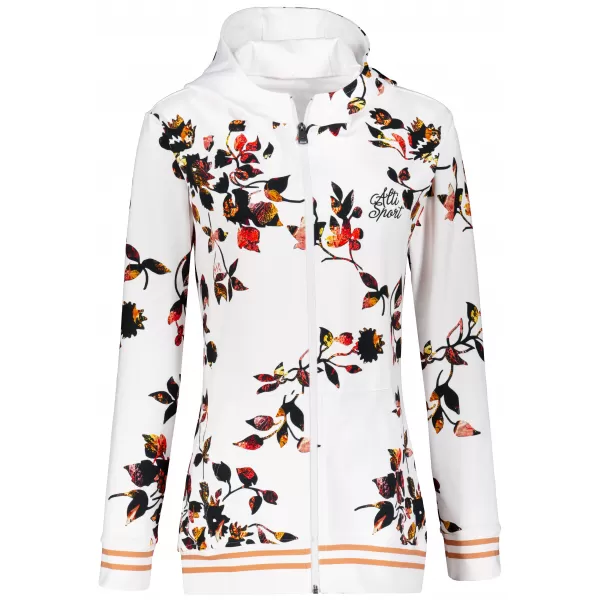  Frauen -Sweatshirt bei Reißverschlussprämie ALTISPORT VOJ/ALW024MI02 WEIß 