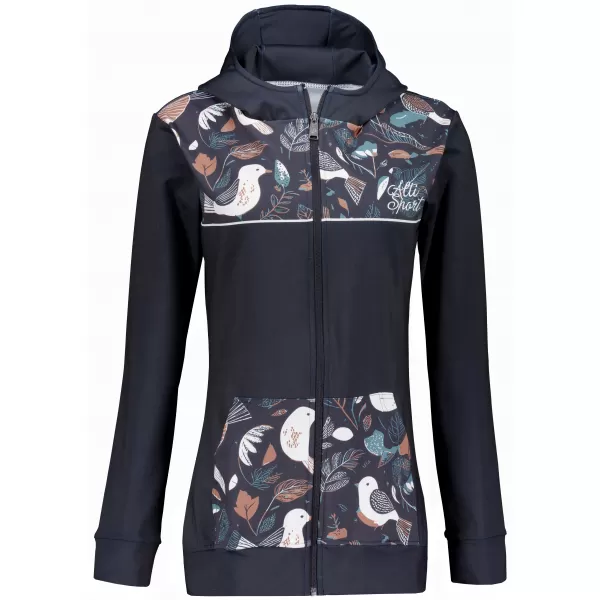  Frauen -Sweatshirt bei Reißverschlussprämie ALTISPORT VOJ/ALW062MI02 SCHWARZ 