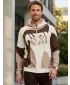 Herren -Sweatshirt auf Reißverschlussprämie ALTISPORT VOJ/ALM056MI02 BRAUN