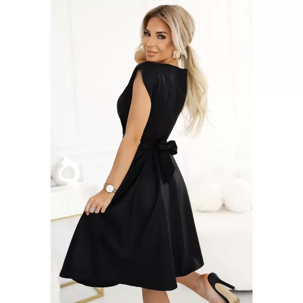  Kleid NUMOCO SCARLETT 348-10 SCHWARZ MIT GLITZER 