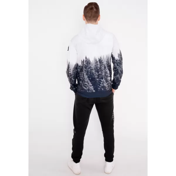  Herren -Sweatshirt auf Reißverschlussprämie ALTISPORT VOJ/ALM058MI02 WEIß -GRAY 