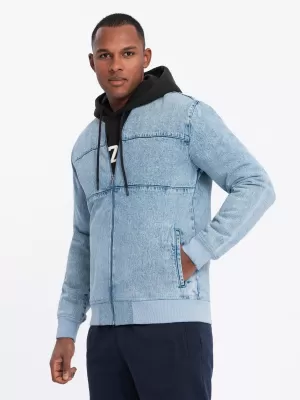 Jacke OMBRE OM-JADJ-0163 HELLBLAU