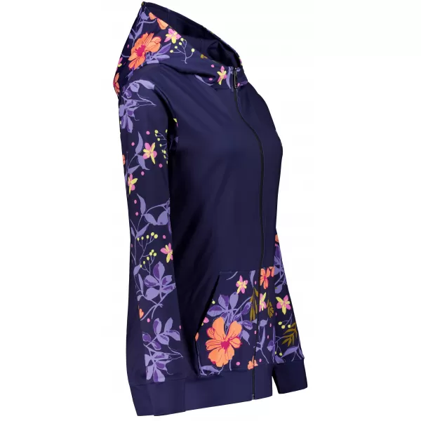  Frauen -Sweatshirt bei Reißverschlussprämie ALTISPORT VOJ/ALW063MI02 DUNKELVIOLETT 