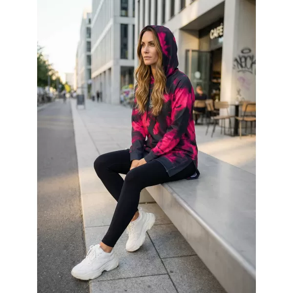  Funktionaler Sweatshirt -Prämie von Frauen ALTISPORT VOJ/ALW066MI03 SCHWARZ -PINK 