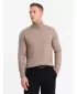 Herrenpullover OMBRE OM-SWTN-0127 DUNKLER BEIGE