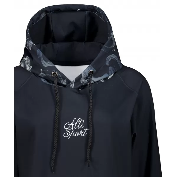  Funktionaler Sweatshirt -Prämie von Frauen ALTISPORT VOJ/ALW065MI03 SCHWARZ -GRAY 