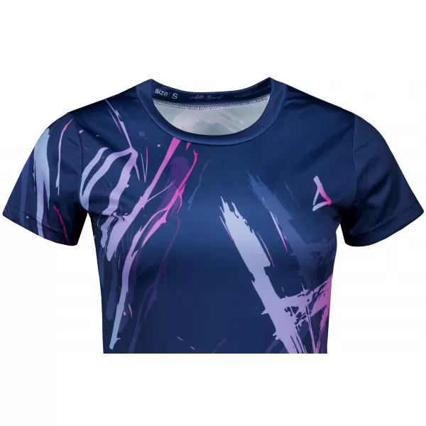  Frauenfunktional T -Shirt Premium ALTISPORT VOJ/ALW074TR01 BLAU-VIOLETT 