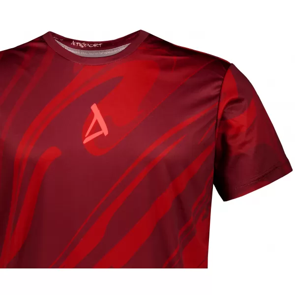 Männer funktionaler T -Shirt Premium ALTISPORT VOJ/ALM072TR01 WEINROT 