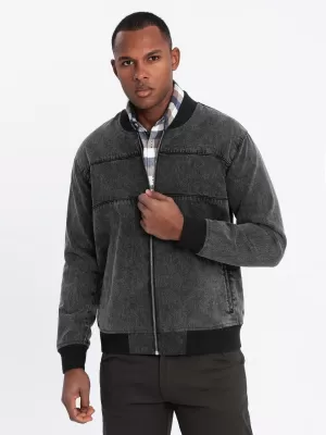 Jacke OMBRE OM-JADJ-0163 SCHWARZ