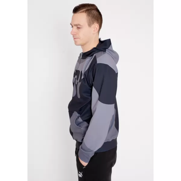  Herren -Sweatshirt auf Reißverschlussprämie ALTISPORT VOJ/ALM056MI02 SCHWARZ 