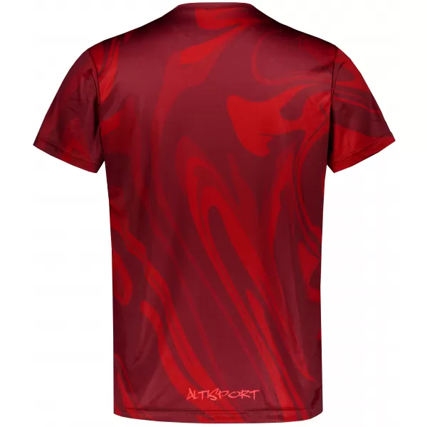  Männer funktionaler T -Shirt Premium ALTISPORT VOJ/ALM072TR01 WEINROT 