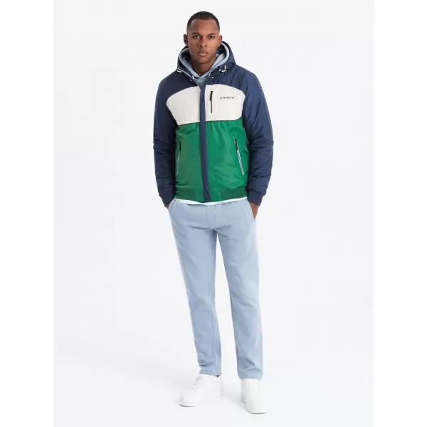  Jacke OMBRE C447 GRÜN/WEIß/DUNKELBLAU 