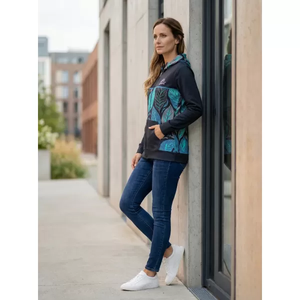  Frauen -Sweatshirt bei Reißverschlussprämie ALTISPORT VOJ/ALW061MI02 BLAU 