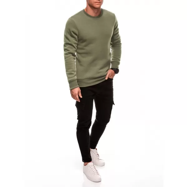  Herren -Sweatshirt EDOTI EM-SSBN-0100 DUNKLER OLIVENGRÜN 