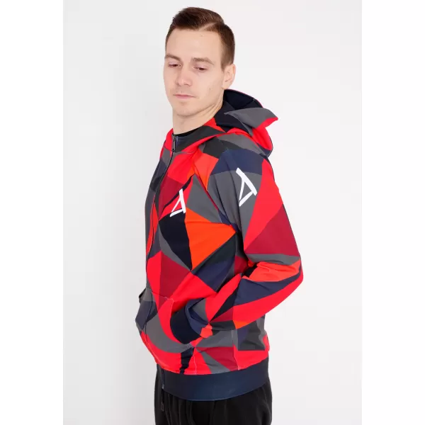  Herren -Sweatshirt auf Reißverschlussprämie ALTISPORT VOJ/ALM007MI02 ROT 