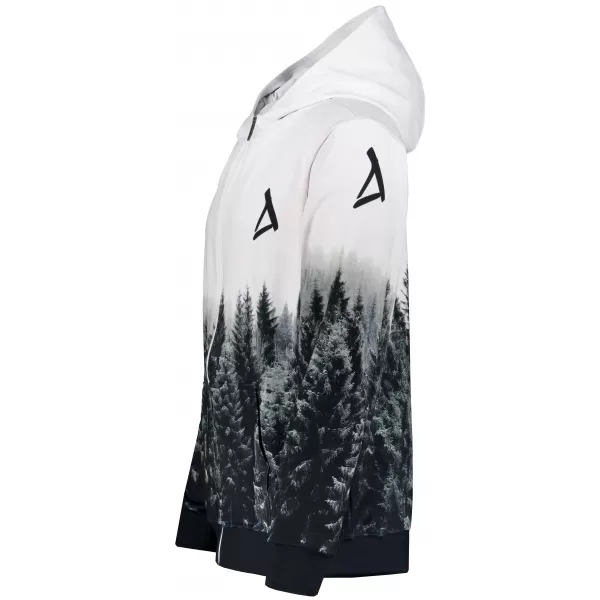  Herren -Sweatshirt auf Reißverschlussprämie ALTISPORT VOJ/ALM058MI02 WEIß -GRAY 