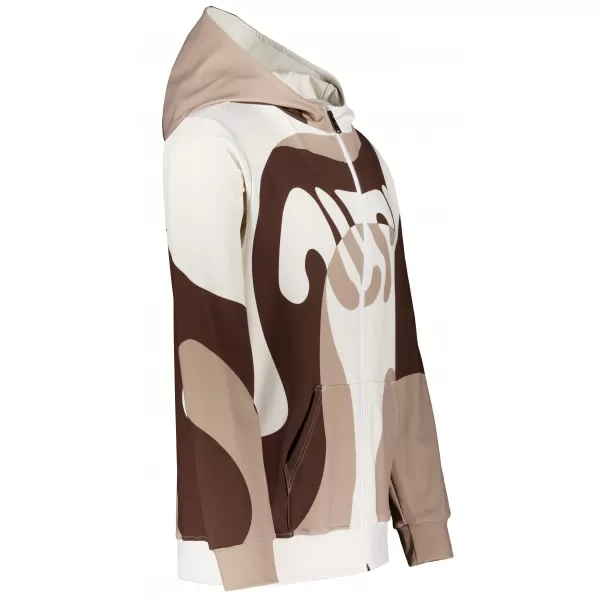  Herren -Sweatshirt auf Reißverschlussprämie ALTISPORT VOJ/ALM056MI02 BRAUN 