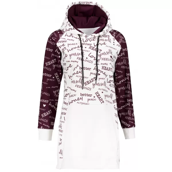  Funktionaler Sweatshirt -Prämie von Frauen ALTISPORT VOJ/ALW067MI03 BURGUND 