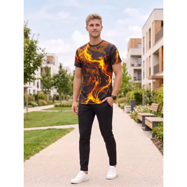  Männer funktionaler T -Shirt Premium ALTISPORT VOJ/ALM071TR01 SCHWARZ -AUSGELB 
